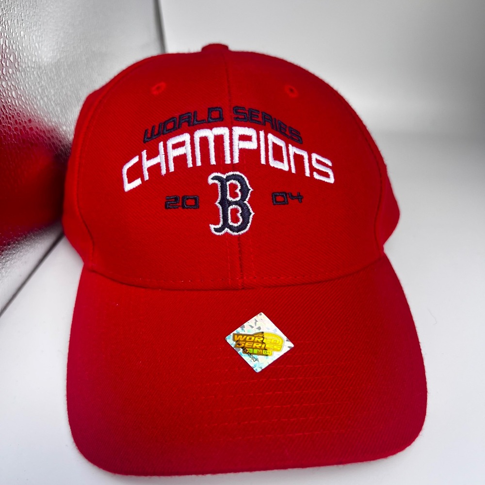 Twins Enterprise Boston Red Sox Hat 2004 World Series Champions Red OSFA MLB